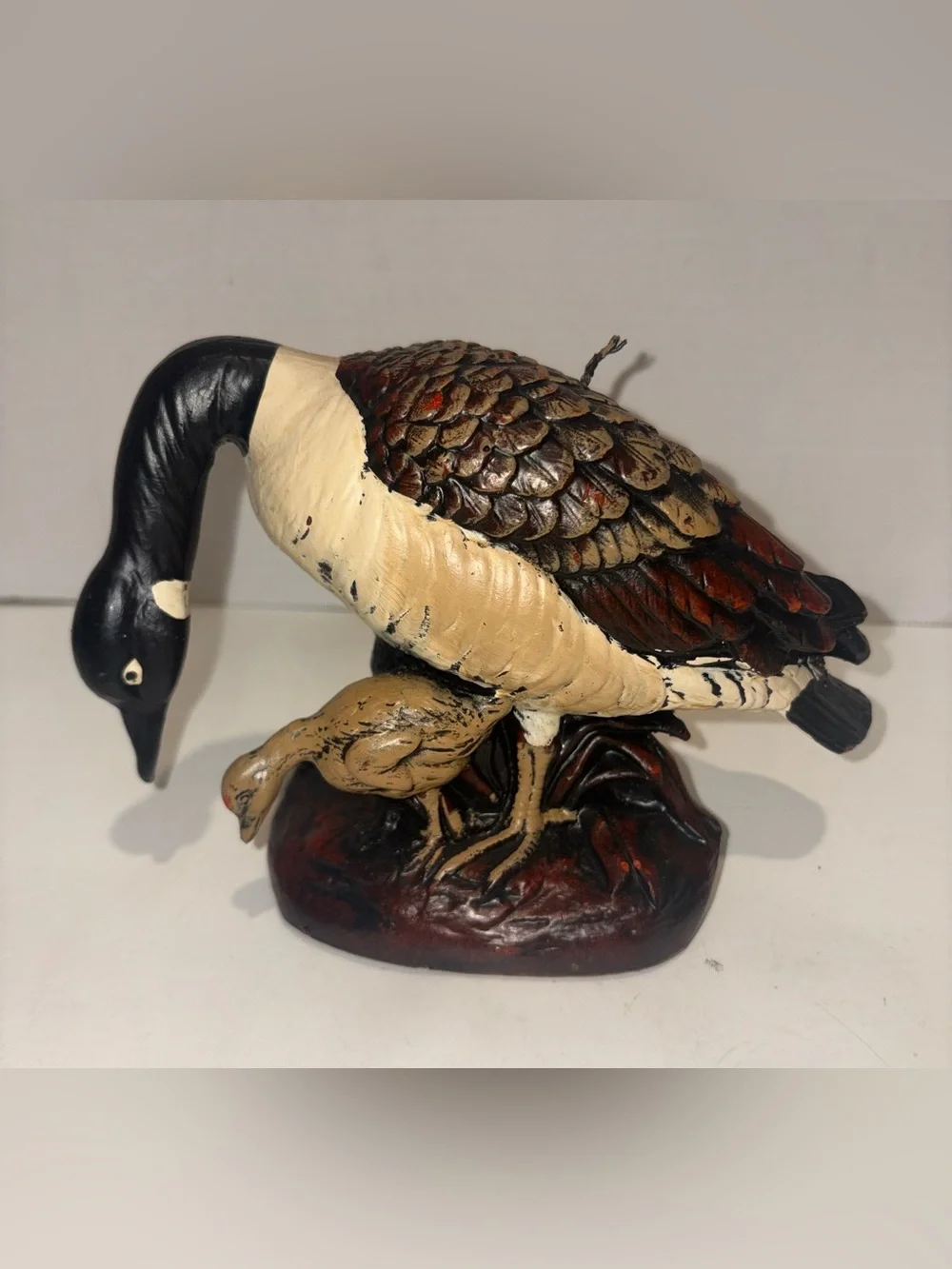 Vintage-Style Decorative Canada Goose Figurine Candle
